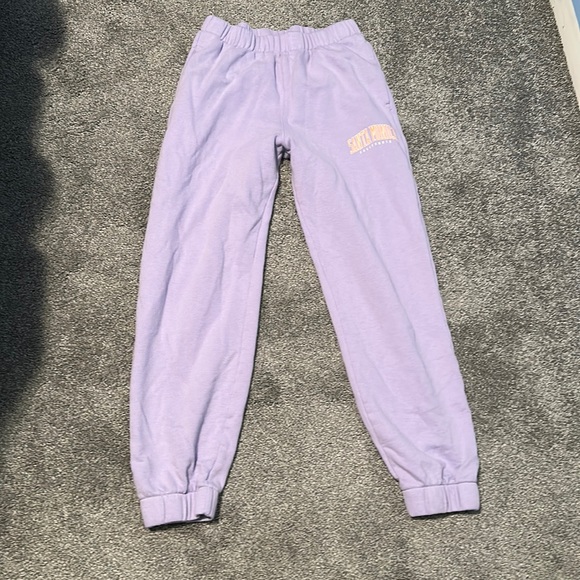 hollister purple sweat pants. size small. - Picture 1 of 3